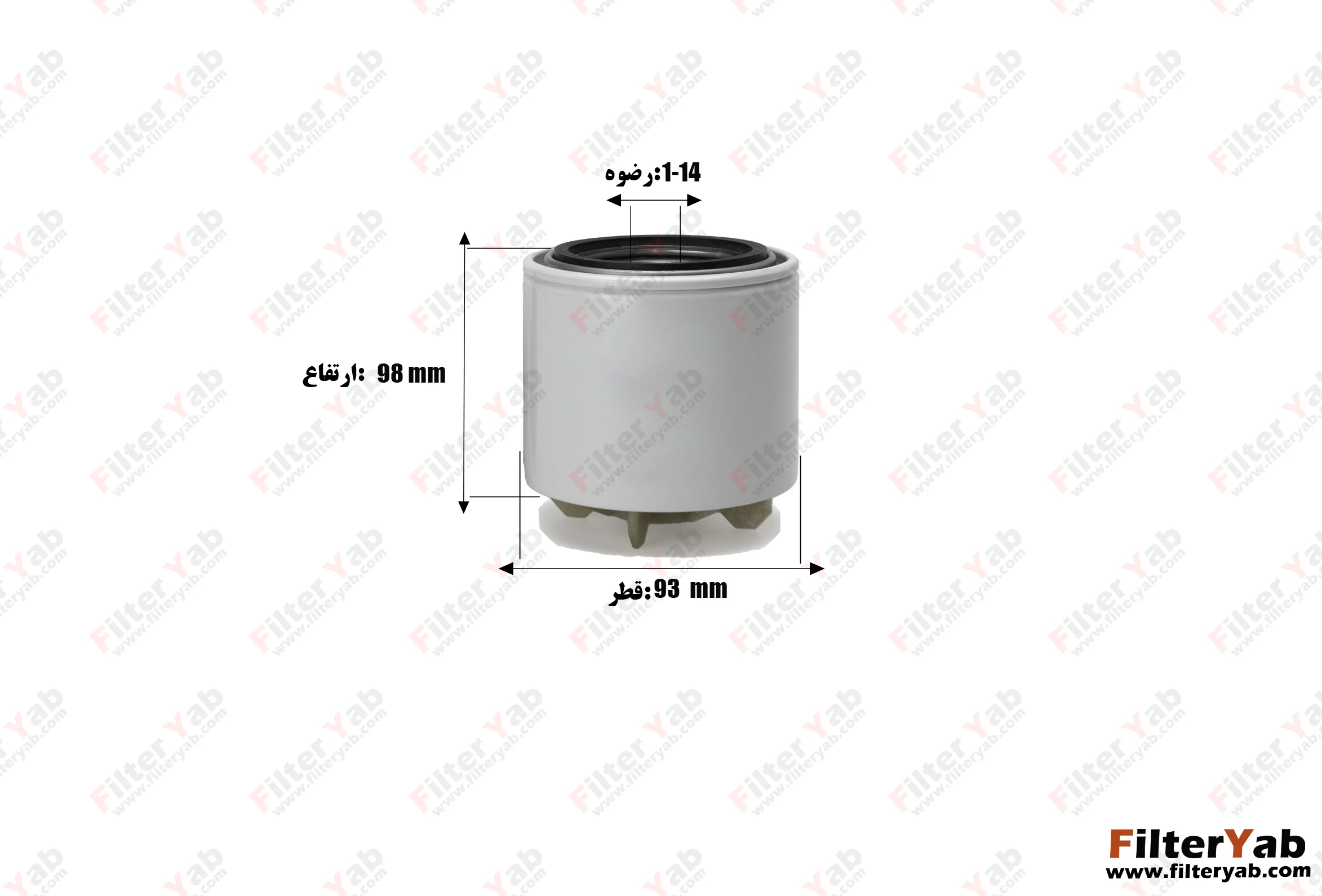 فیلتر گازوئیل  BF1282O  بالدوین